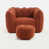 Red Brown Chenille