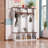 59'' Wide Wooden Hall Tree With Storage Bench 5-Hook Entryway Organizer And 7-Cubby Shoe Cabinet-1644823959