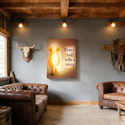«Memorial Pet», art mural en bois à l'arrière, 30 L x 20 l