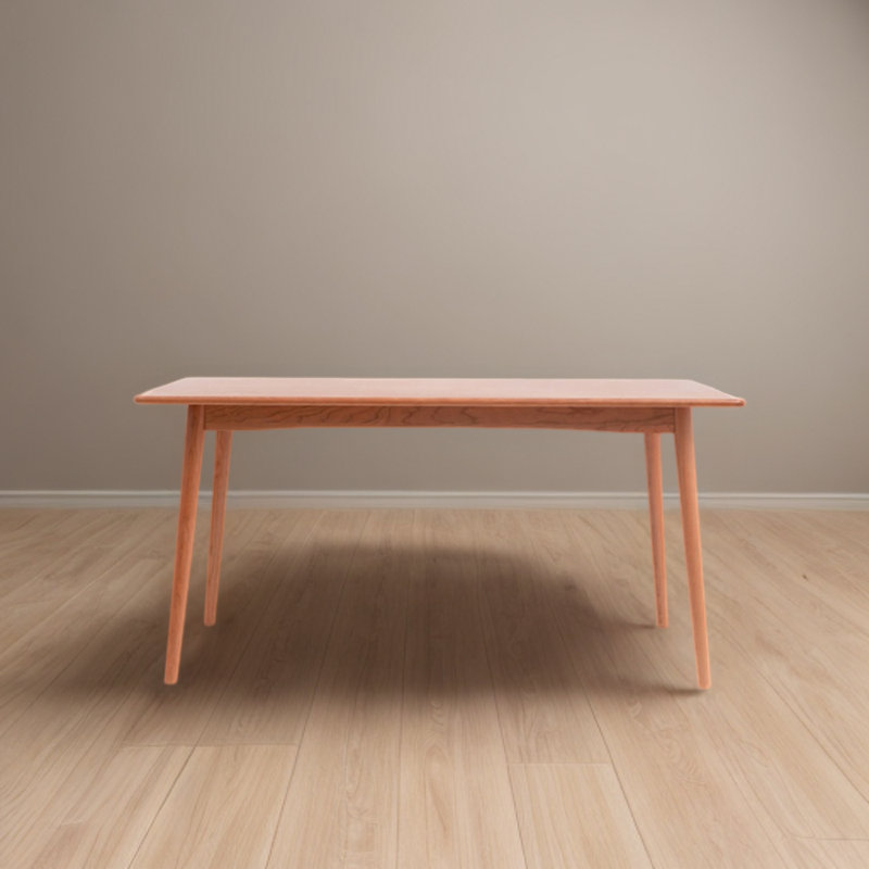 Khairi Cherry Solid Wood Dining Table, 31.1" W x 62.99" L