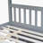 Grey Rubber Wood Full-Over-Full Bunk Bed With Trundle, Ladder, And Guardrails – Convertible To Two Full Beds-1599298442