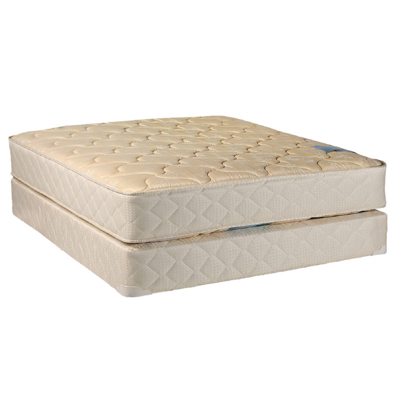 Alwyn Home Emna Two-Sided 9'' Firm Gel Memory Foam Mattress and Bed Frame Box Spring, Twin