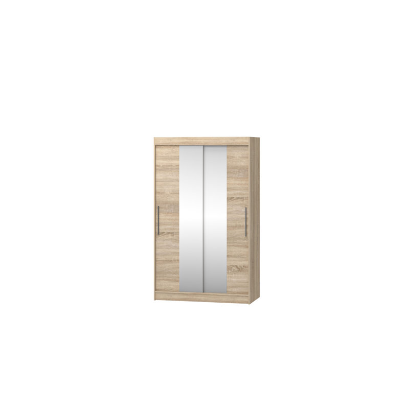 Dzhenka 2 Door Manufactured Wood Wardrobe, Oak