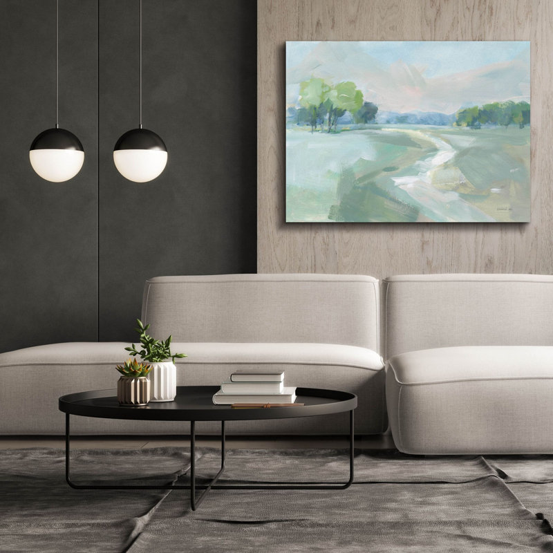 «Country Road» par Danhui Nai, art mural sur toile, H 40 po x l 54 po