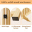 Chien autoportant en bois, 6 panneaux H 31 po pour les portes et les escaliers intérieurs, pliable, aucun assemblage requis, pliage flexible permettant diverses configurations, petite barrière pour animaux de compagnie, maison, portes, conception,