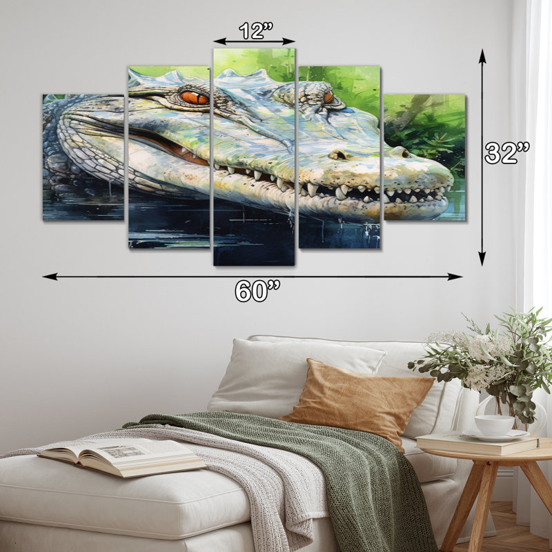 Longjumeau - animaux, reproduction sur toile - 5 panneaux