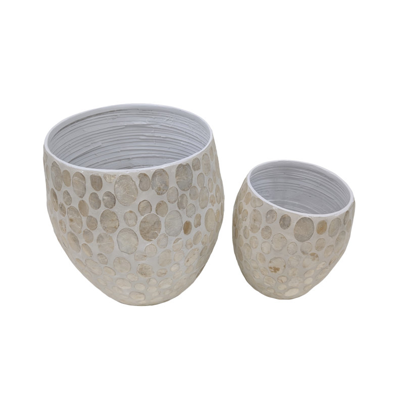 Ensemble de 2 pots de fleurs d'intérieur Cole and Grey