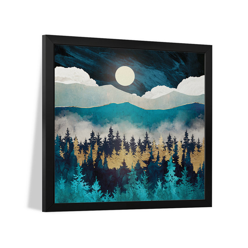 «Evening Mist», affiche encadrée de qualité supérieure par Space Space Designs, H 24 po x l 24 po