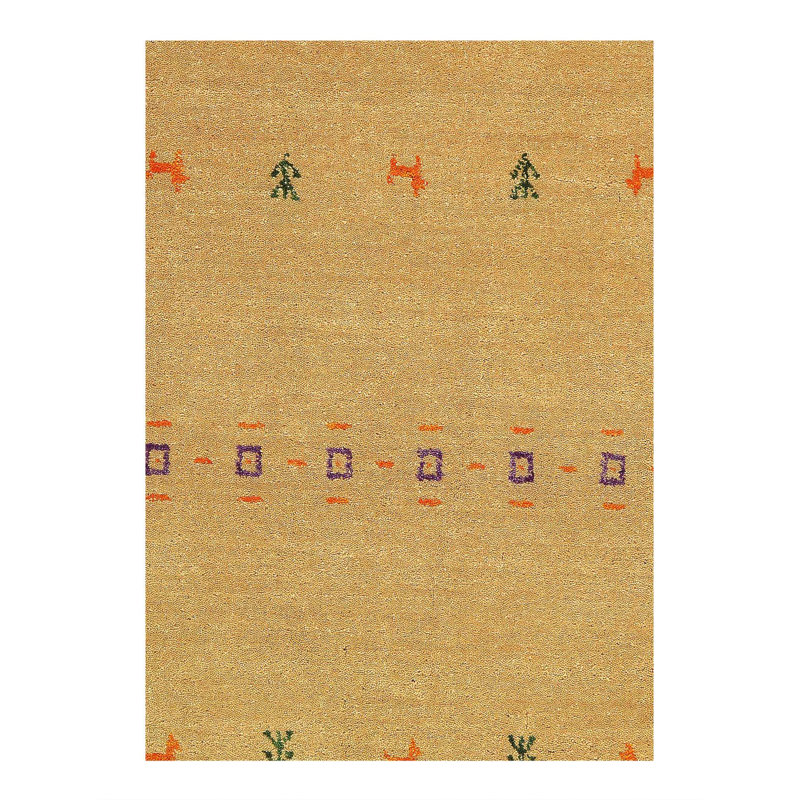 Geometric Area Rug in Beige