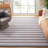Striped Kilim Flat Weave Cotton Striped Rug-369182818