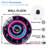 Clock-Face-With-Art - 12'' Modern Glass Wall Clock