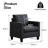 28.4" Faux Leather Upholstered Armchair