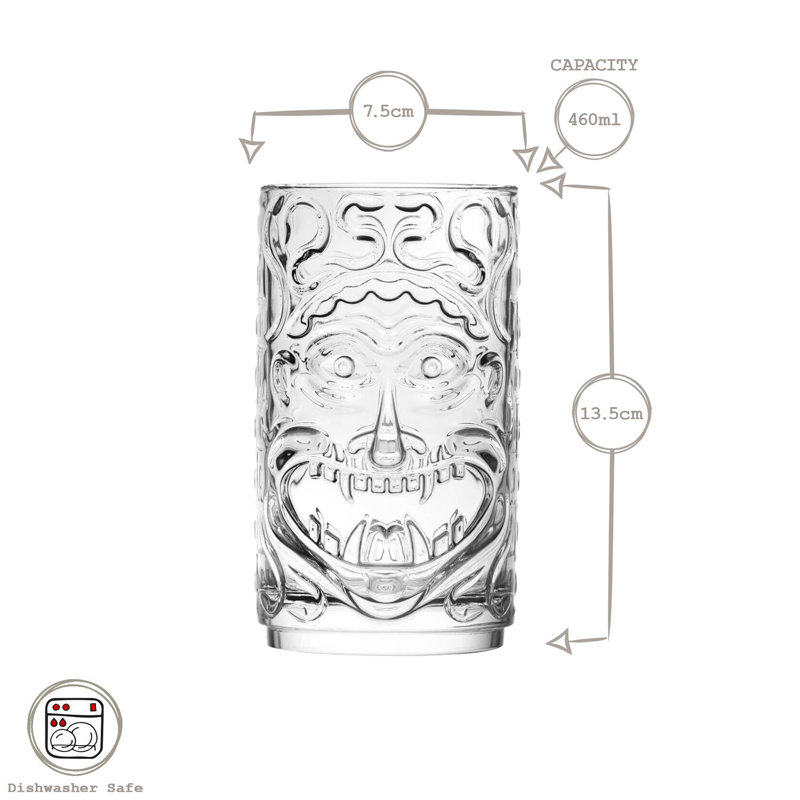 RCR Crystal Tiki Etruria Highball Glasses, 12