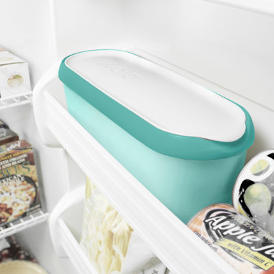 Tovolo Glide-A-Scoop Insulated Ice Cream Tub 1.5 Quart for Homemade Ice Cream, Tropical Breeze
