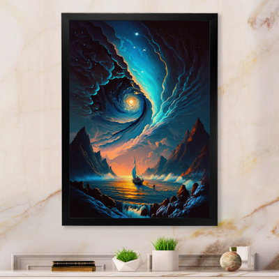 «Inspiring Moon's Outer Space View IV», reproduction d'un seul cadre photo sur toile