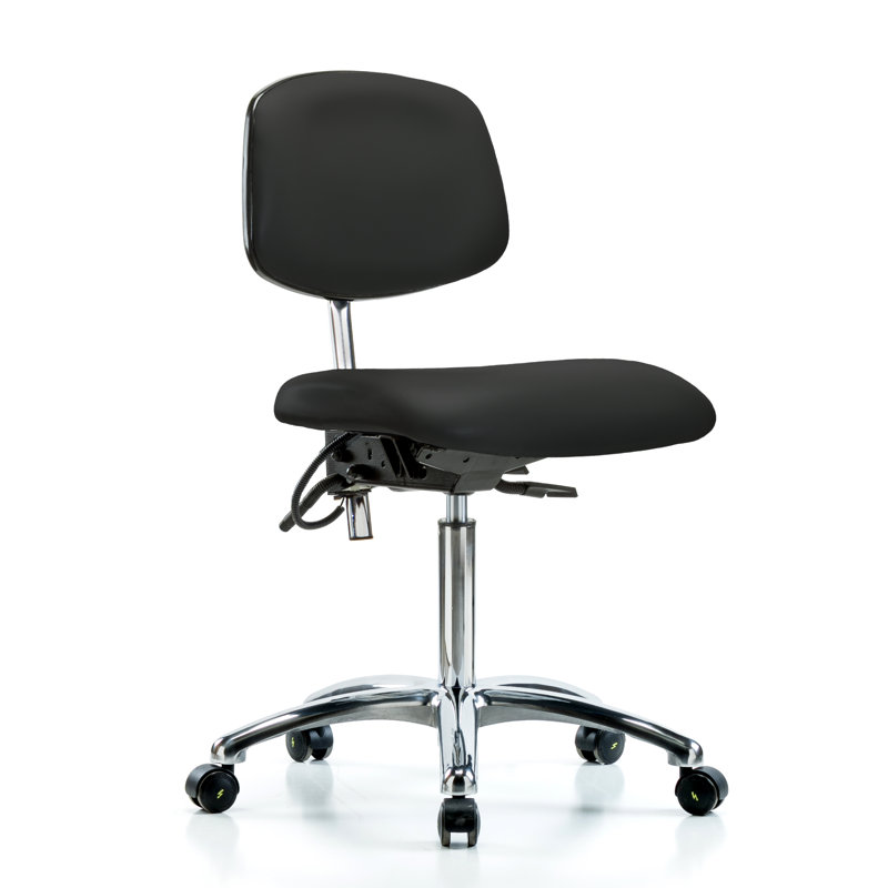 Chaise antistatique, Noir, Roulettes, Non inclus