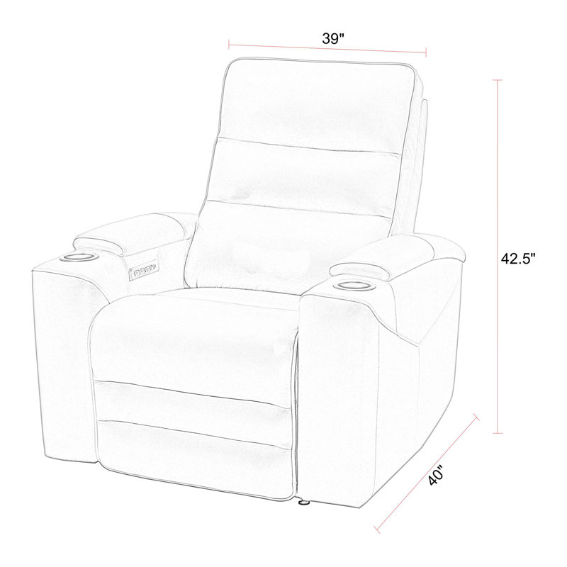 Gardeis Power Zero Gravity Recliner Two Pack, Black Top Grain Leather