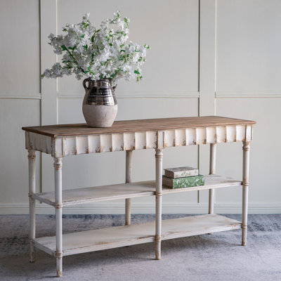 Console à trois niveaux en bois