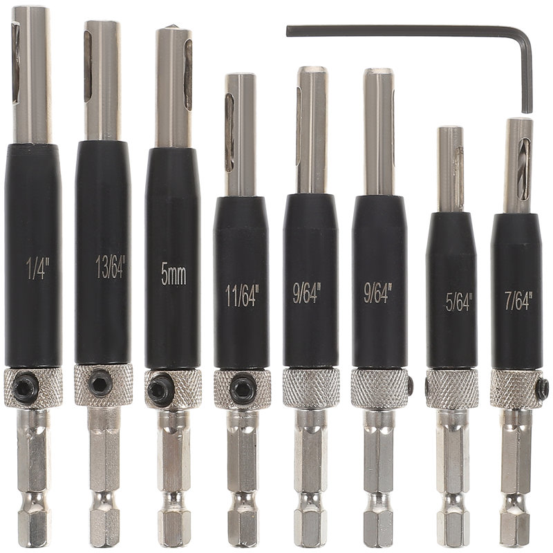 1 Set Self Centering Drill Bit Centering Hinge Drill Bit Woodworking Tool