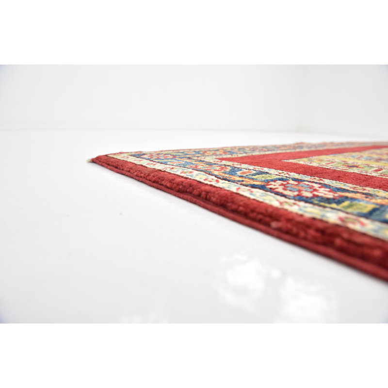 Denver One-of-a-Kind 5'2" X 7' New Age Wool Area Rug in Red