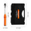 Click Torque Wrench Set, 1/4Inch Drive, 20-240 lbf-in / 2.3-27.1N.m, Dual-direction and Dual Range Scales, 72-Tooth, ±3% High Precision, with Bits, Sockets, Adapters, Extension Bar, Orange