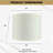 Easy Assembly Hardback Drum Lamp Shade-1899325150