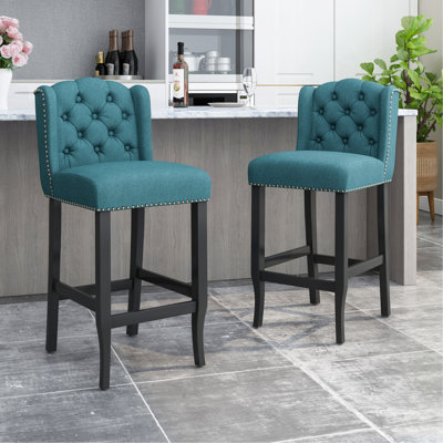 Ensemble de 2 tabourets de comptoir capitonnés à oreilles 27 po Vienna
