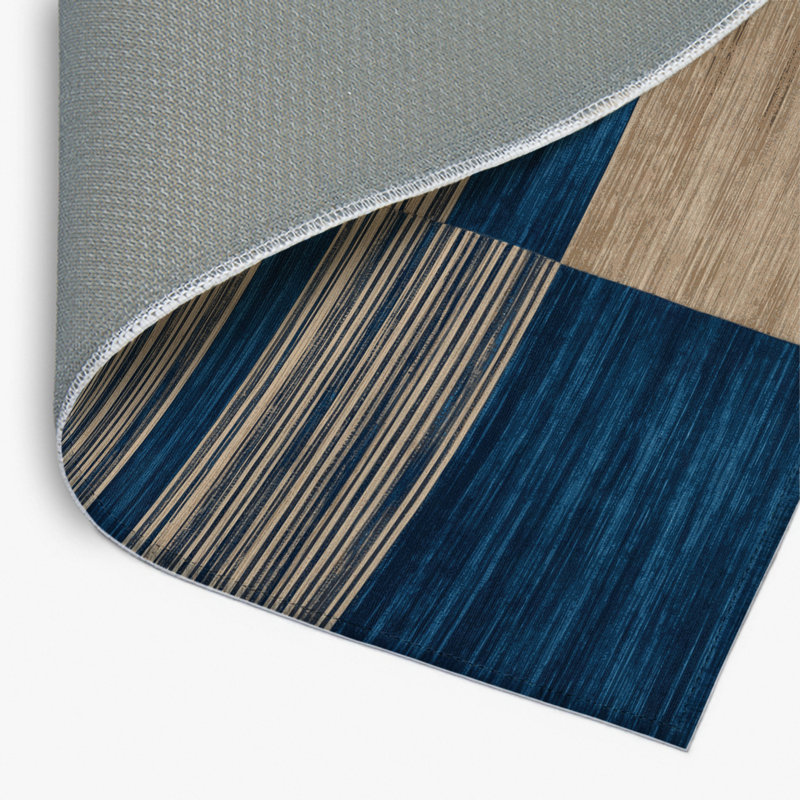 Tapis intérieur / extérieur gris HorizontalStripes, Rectangulaire 2 pi x 3 pi