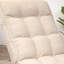 4-Segment Adjustable Chair For Bedroom, Soft Sponge, White Reclining Watching Tv, Back, Space Saving