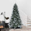 7.5' H Lighted Artificial Spruce Christmas Tree
