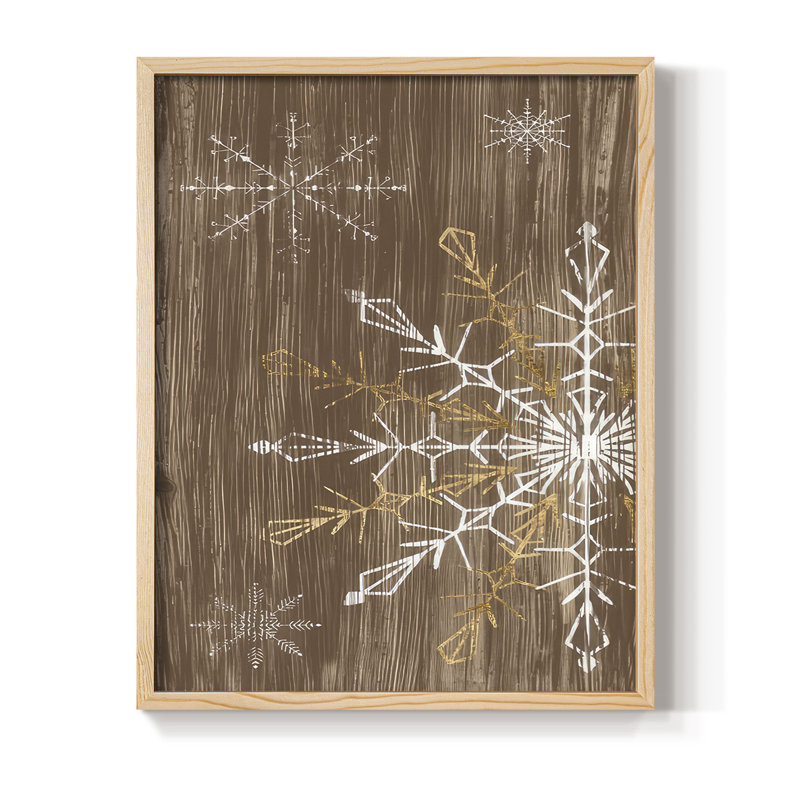«Barnwood Wonderland Collection B», reproduction encadrée - bois massif, Naturel, H 21 po x l 17 po