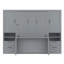 Lit double escamotable double avec placard, tiroirs et amp; Tablettes - aucun sommier nécessaire, robuste et amp; Peu encombrant-715317710