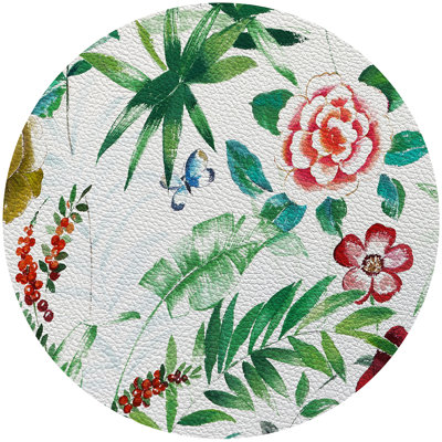 Lost Pavillion No 10 Vegan Leather Round Pebble Placemat