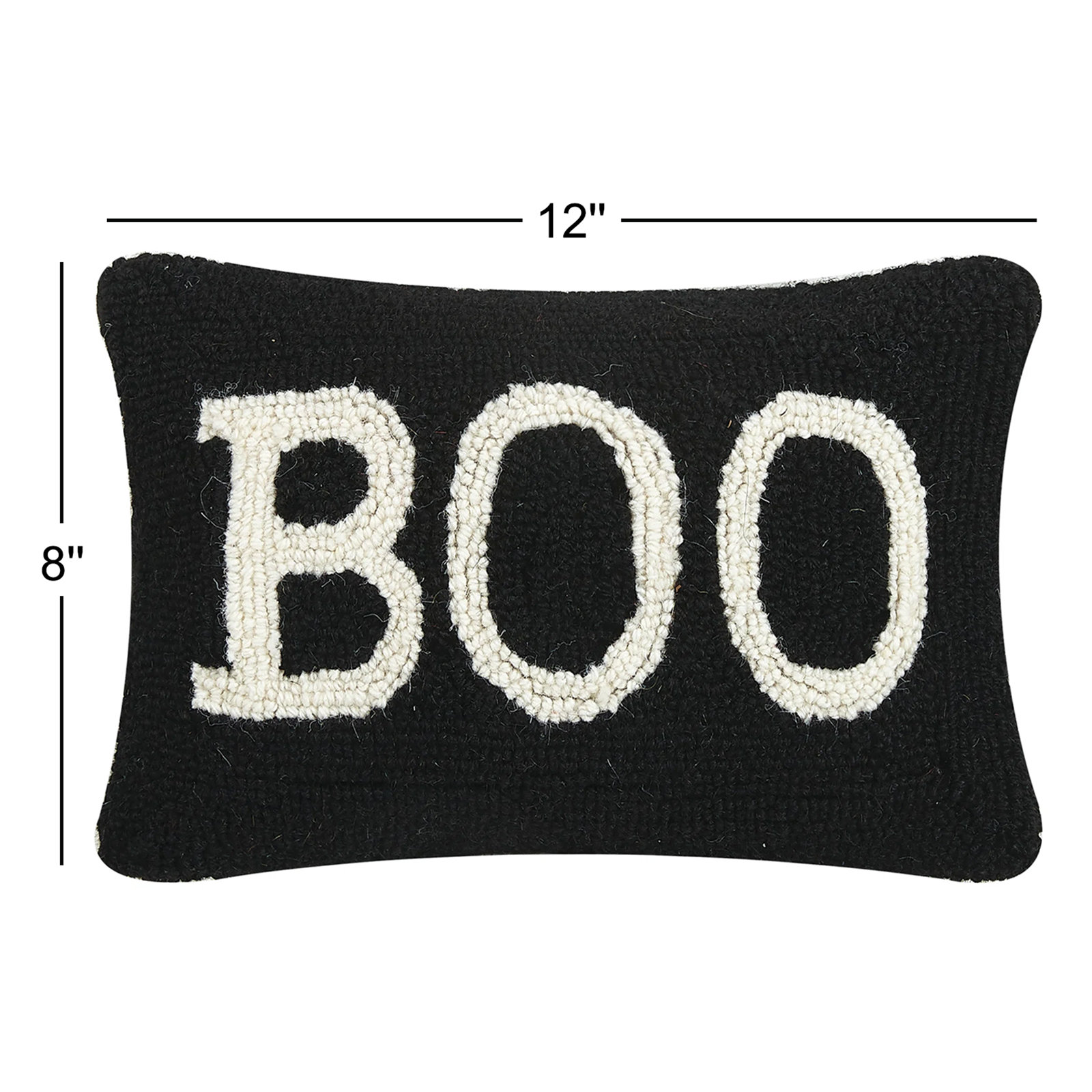 Halloween Textured Wool Lumbar Throw Pillow
