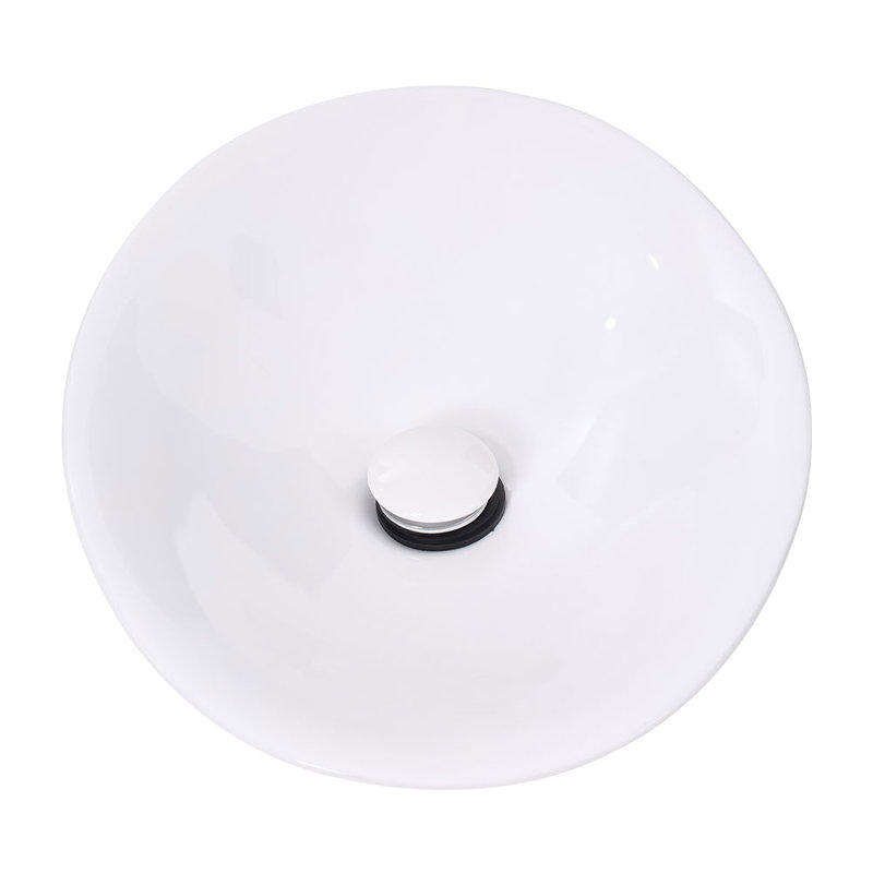 Metro Lane 495mm L x 385mm W White Ceramic Oval Sink