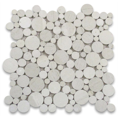 Moleanos 12" x 12" Marble Random Mosaic Wall & Floor Tile