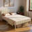 Upholstered Platform Bed with Headboard-884849408-884849409