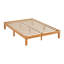 Structure de lit double en bois massif naturel avec rangement sous le lit, aucun sommier nécessaire-1293476305