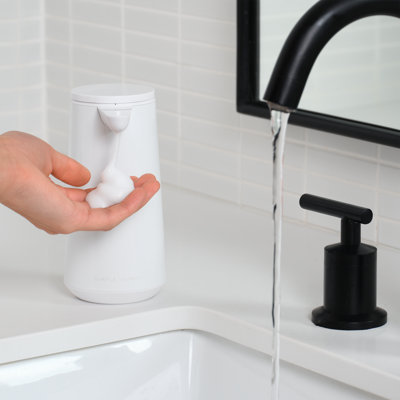 sensor pump foam, white steel