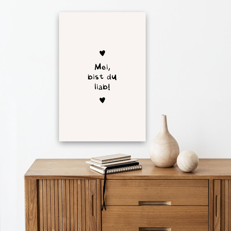 «Sweet German Heart», reproduction d'art murale contemporaine, 18" H x 12" W