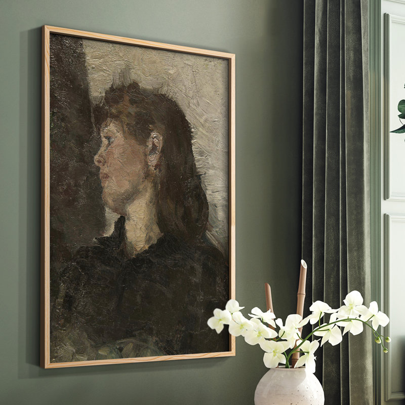 «Vintage Portrait CXLVI» sur papier, Naturel, H 14 po x l 11 po