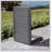 CAPE CORAL ALU C-Shaped Patio Side Table In Grey, Weather-Resistant And Space-Saving Design For Outdoor Use-843224319