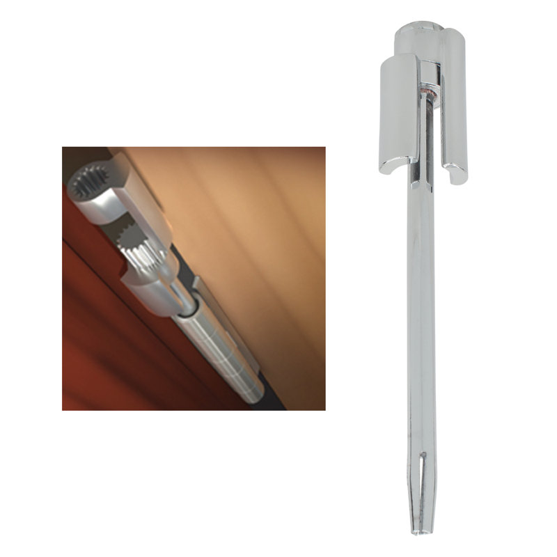 Butoir de porte à charnière en acier Door Saver II, Chrome