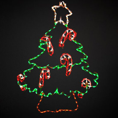 Décoration de Noël arbre de Noël avec cannes de bonbon