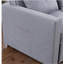 Fauteuil convertible en lin gris clair 33,25 po Zoey