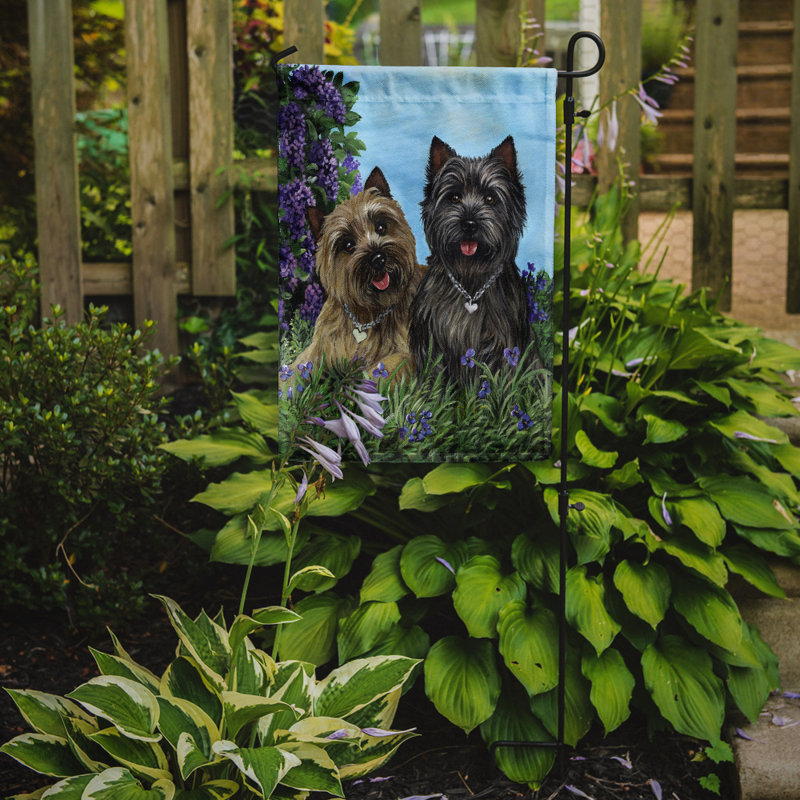 Drapeau de jardin en polyester à 2 côtés Graziello Bichon Frise Do It Better 1 x 0,11 pi, Cairn terrier don
