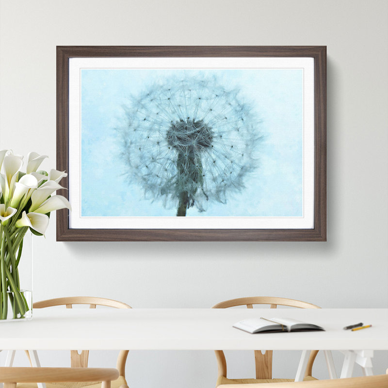 Dandelion Seeds Vol.9 - Picture Frame Graphic Art, 27cm H x 36cm W x 2cm D, Walnut Framed