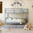 Wood Frame Twin Over Twin Size Bunk Bed With 2 Drawers,Ladder And Safety Guardrails-832623862