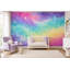 Papier peint mural effet aquarelle à motifs de nuages ​​galaxie pastel-218794283-218794286