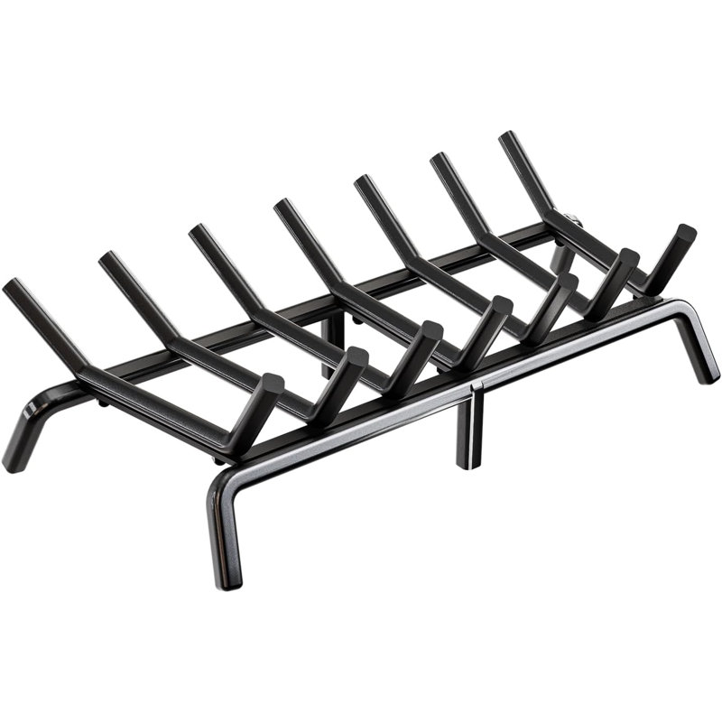 Rectangular Grate Log Grate Semi Assemble, 8" H x 15" W x 24" D